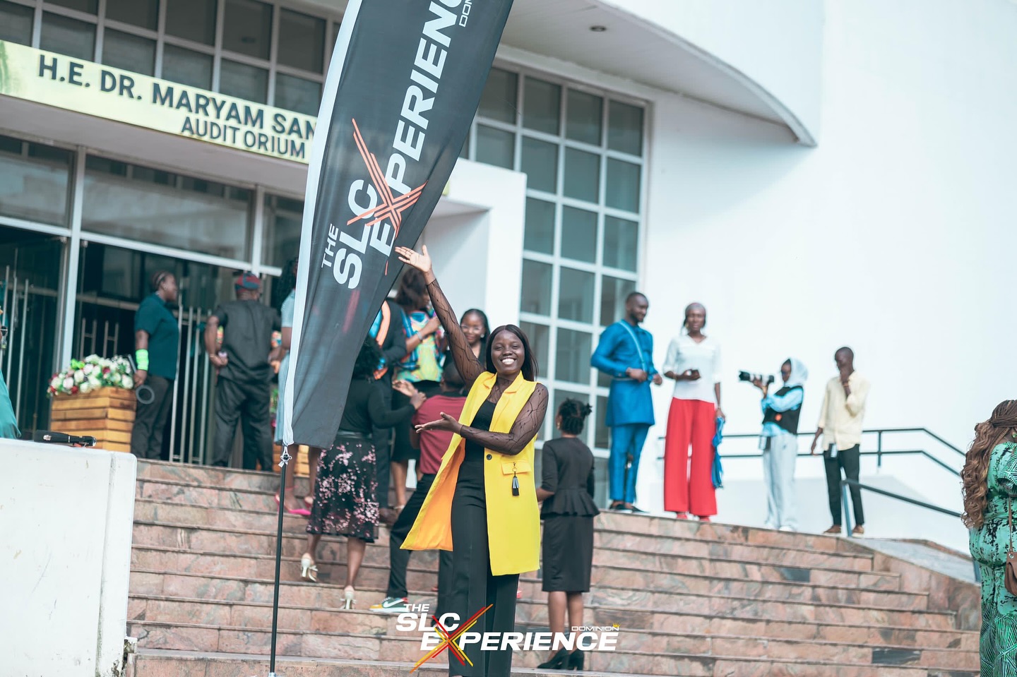 welcoming peopole to Supernatural Life Church